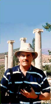 B&uuml;lent Atalay at the Ruins in Aphrodisias in Turkey.